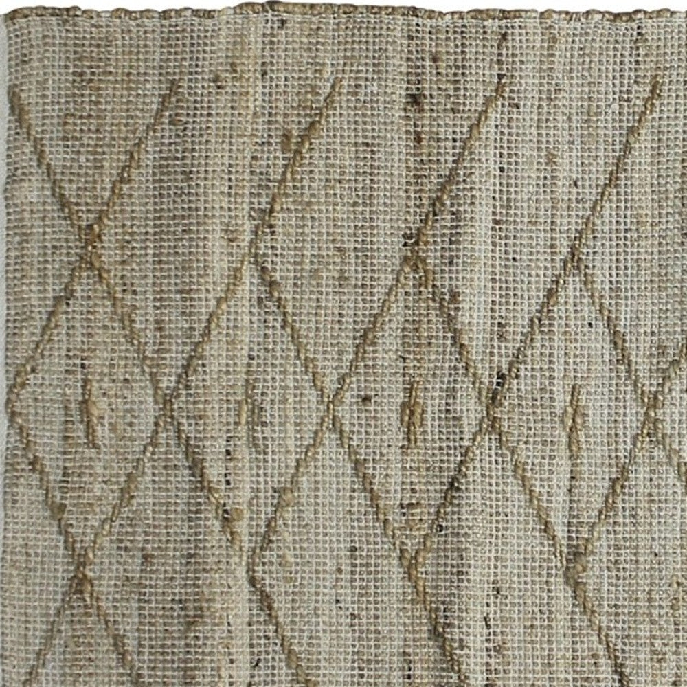 2' X 3' Beige Distressed Tribal Scatter Rug
