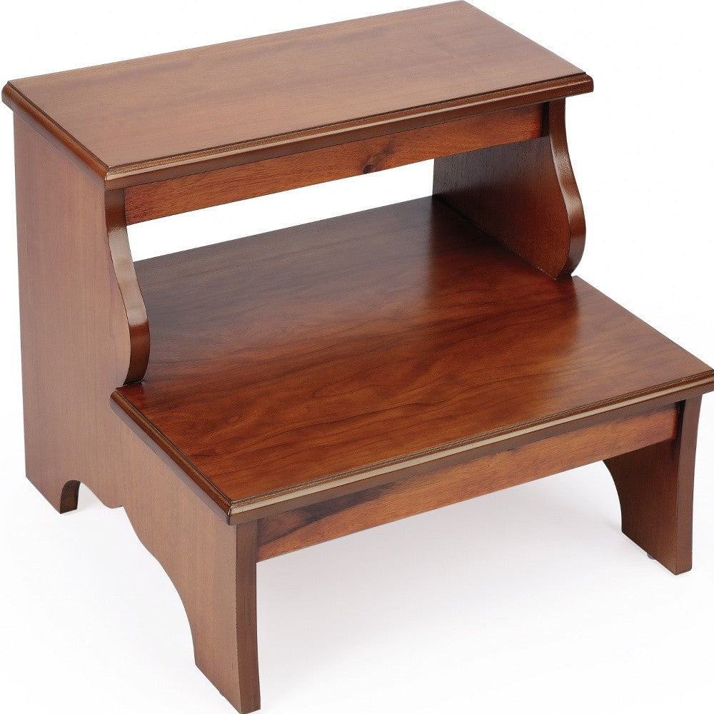 Handcrafted Burl Step Stool