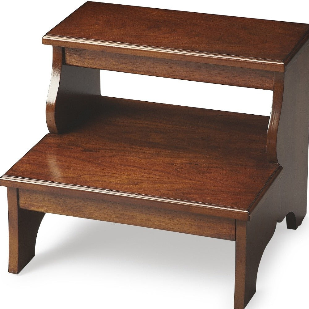 Handcrafted Chestnut Burl Step Stool