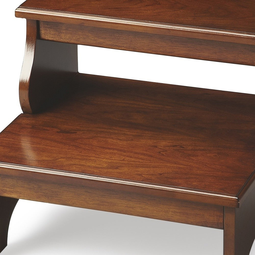 Handcrafted Chestnut Burl Step Stool