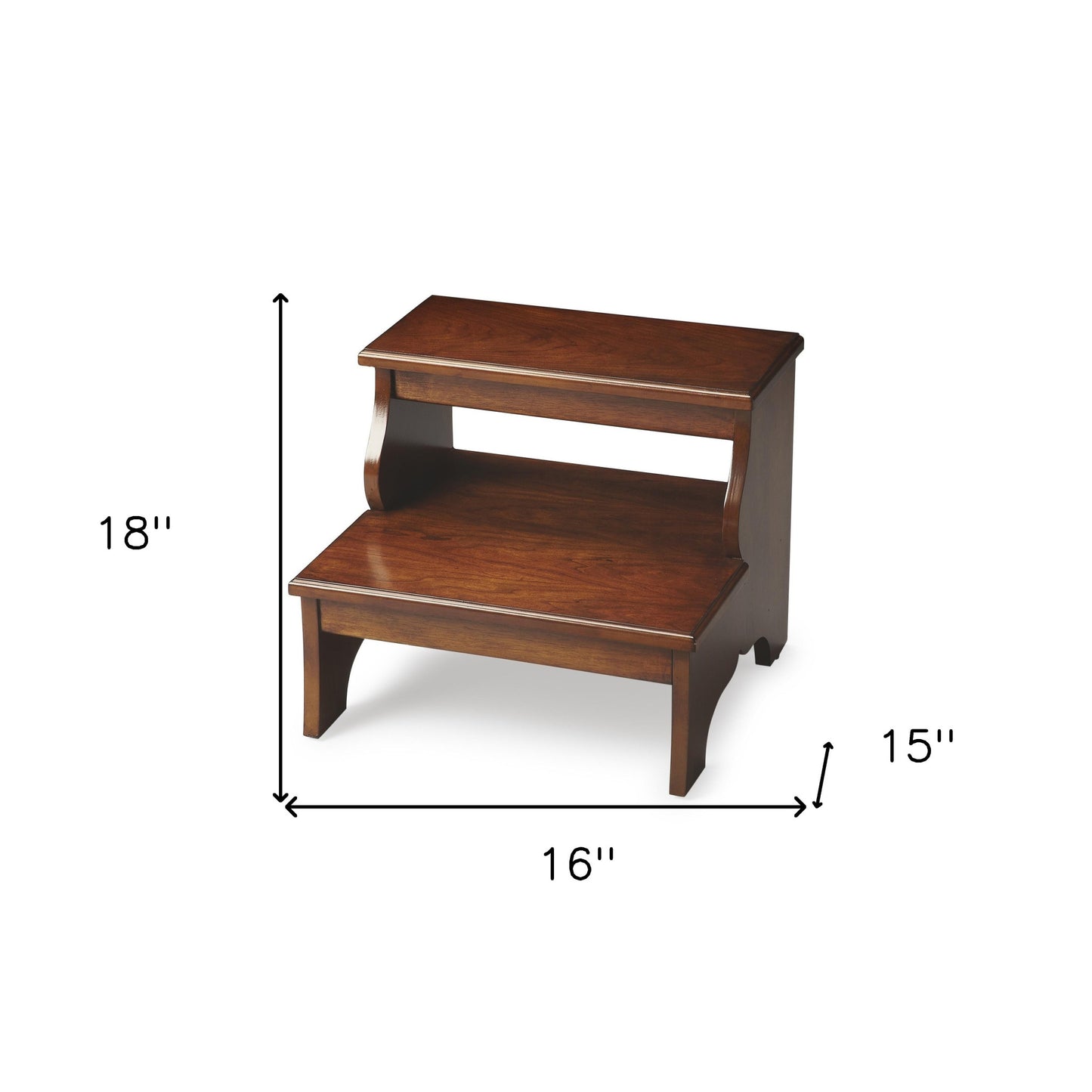 Handcrafted Chestnut Burl Step Stool