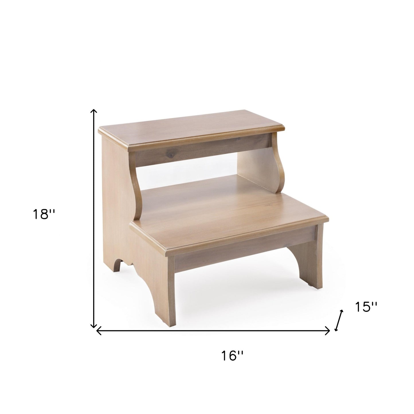 Handcrafted Driftwood Step Stool