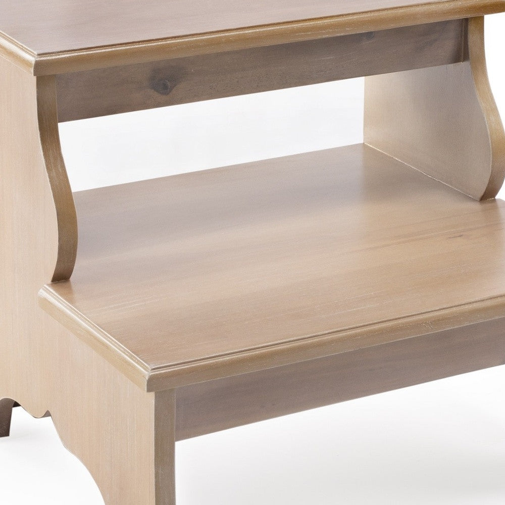 Handcrafted Driftwood Step Stool