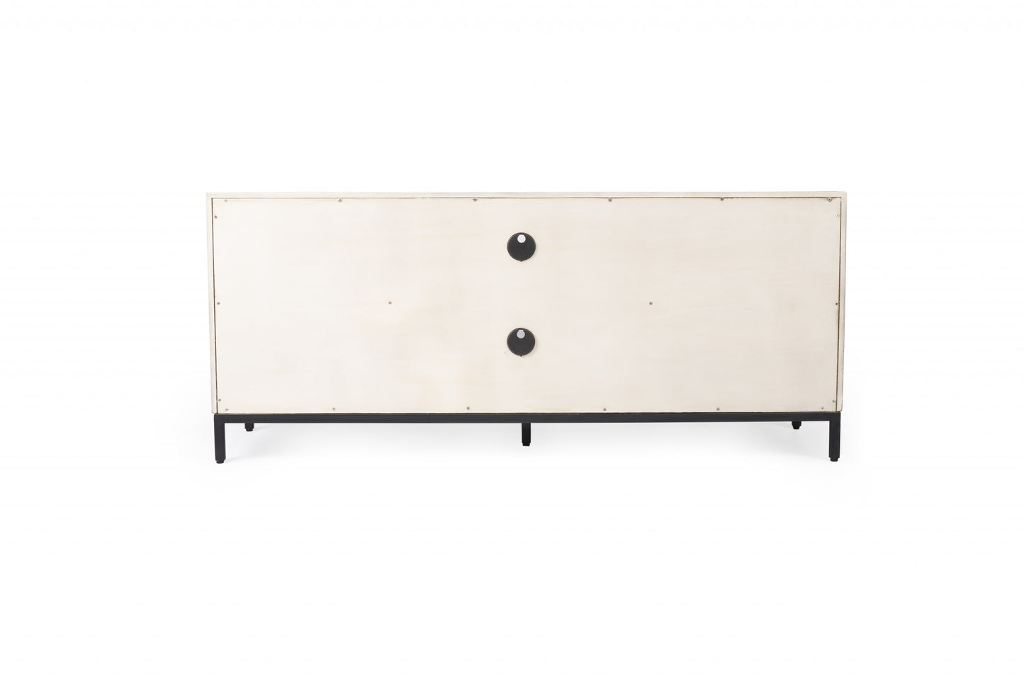 52" Brown Wood And Manufactured Cabinet Enclosed Storage TV Stand