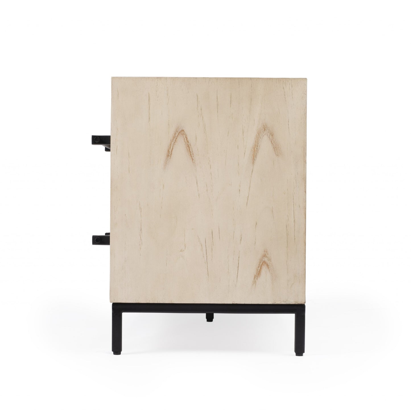 52" Brown Wood And Manufactured Cabinet Enclosed Storage TV Stand