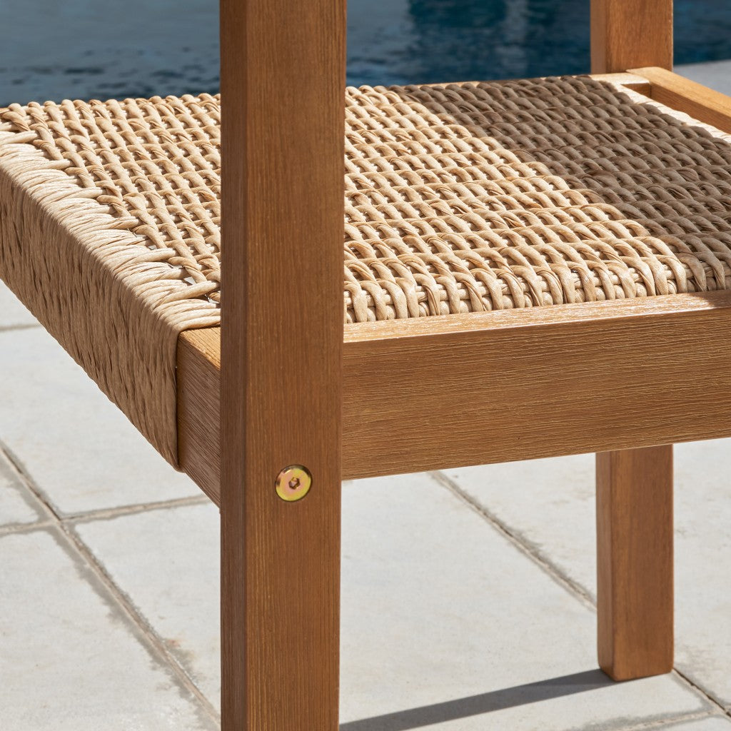 Set Of Two Woven Dining Chairs