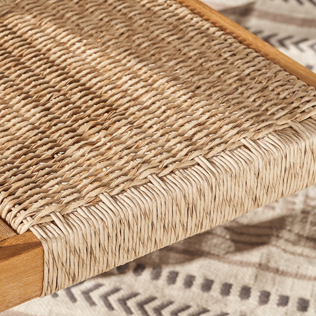 Set Of Two Woven Dining Chairs