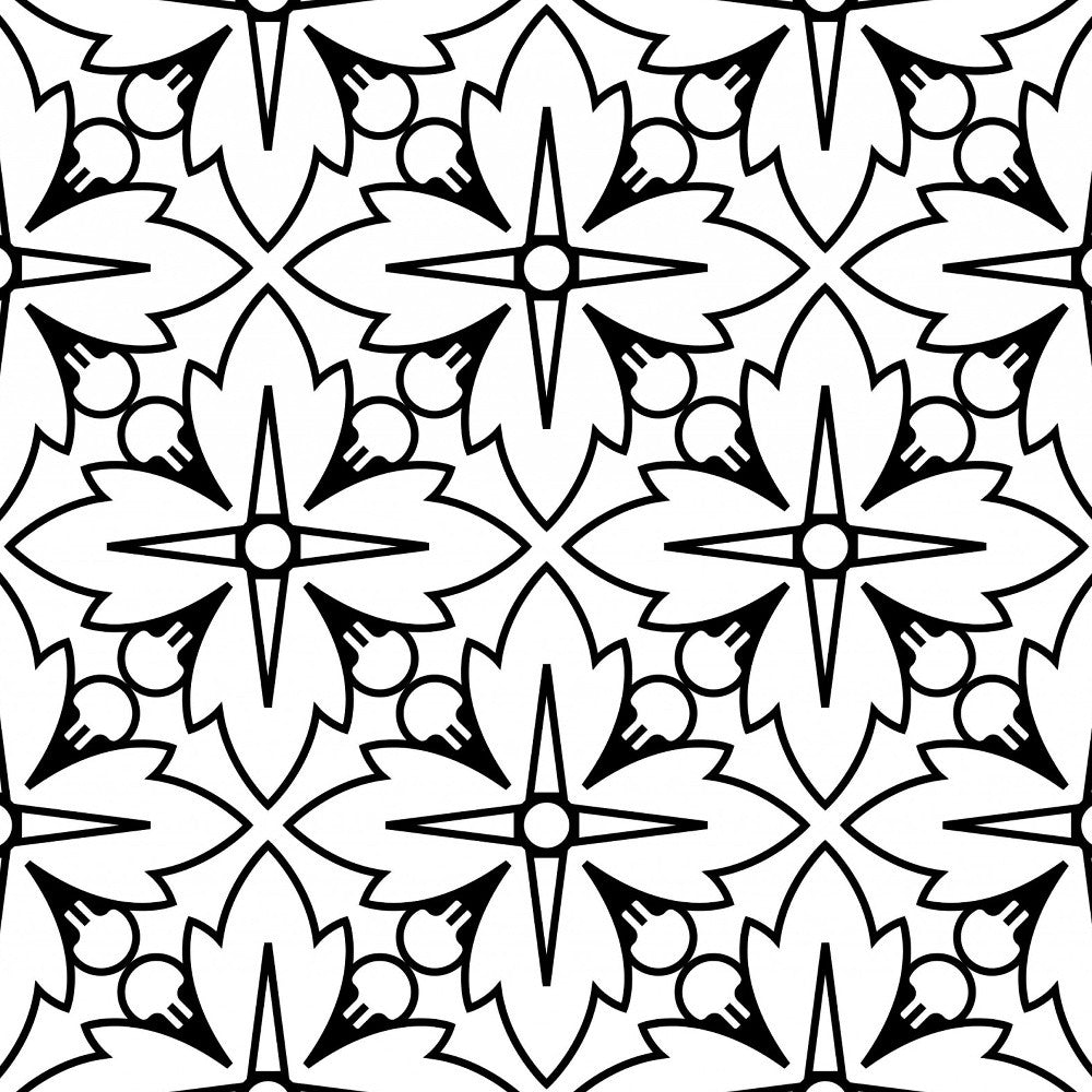 4" X 4" Black And White Silo Peel And Stick Removable Tiles
