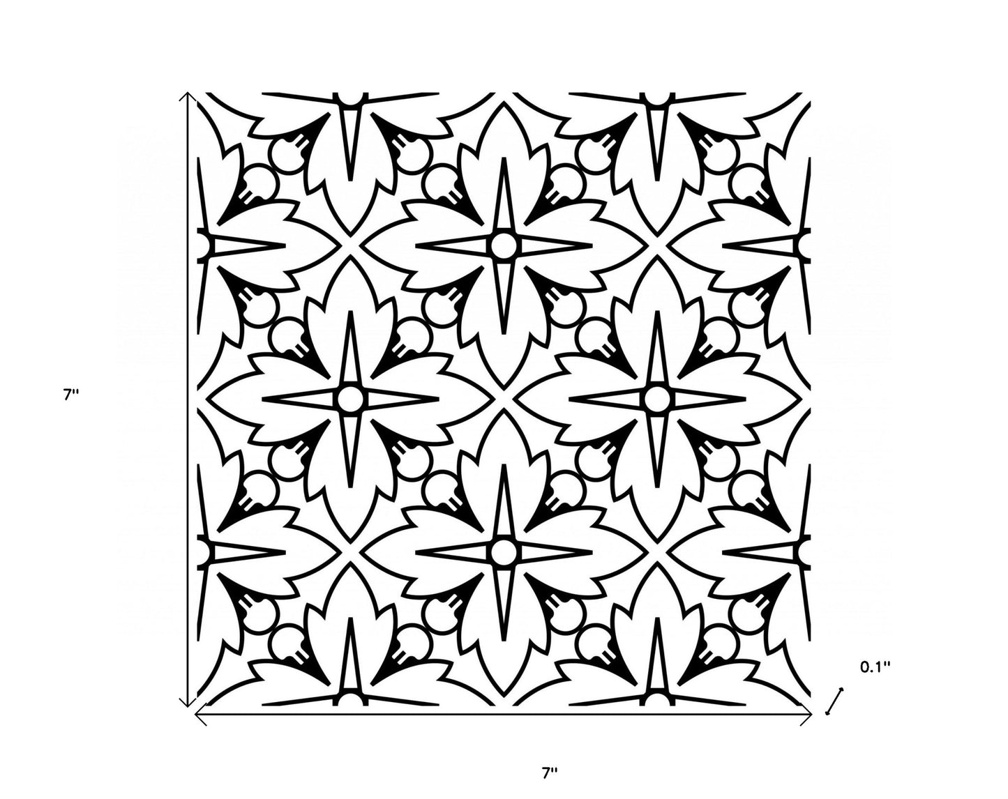 4" X 4" Black And White Silo Peel And Stick Removable Tiles