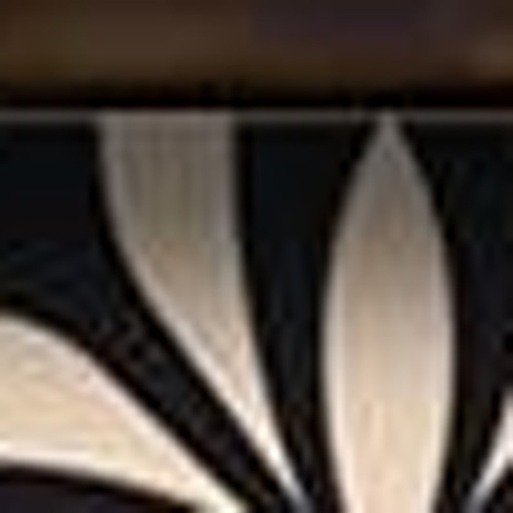 6" X 6" Intertwined Black And Cream Peel And Stick Removable Tiles