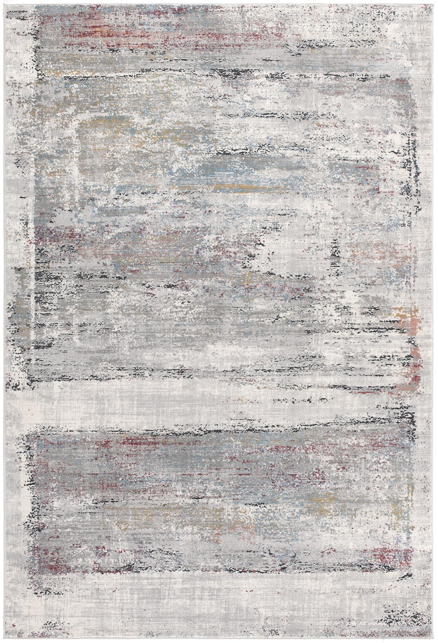 3’ x 10’ Cream and Blue Traditional Runner Rug