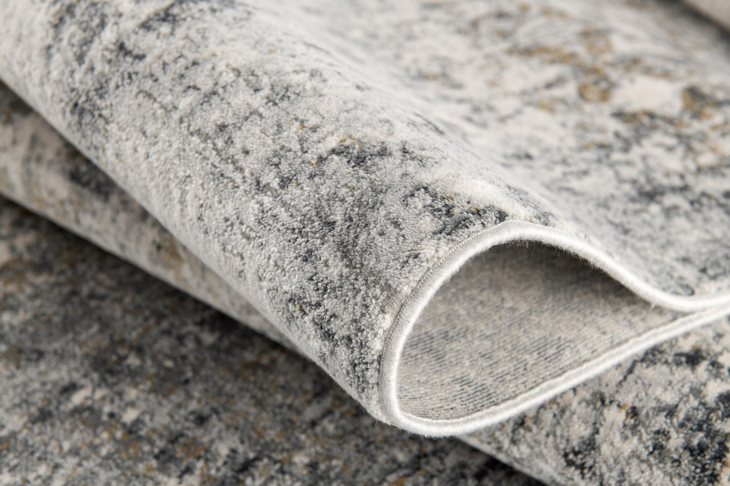 8' X 10' Gray Abstract Dhurrie Area Rug