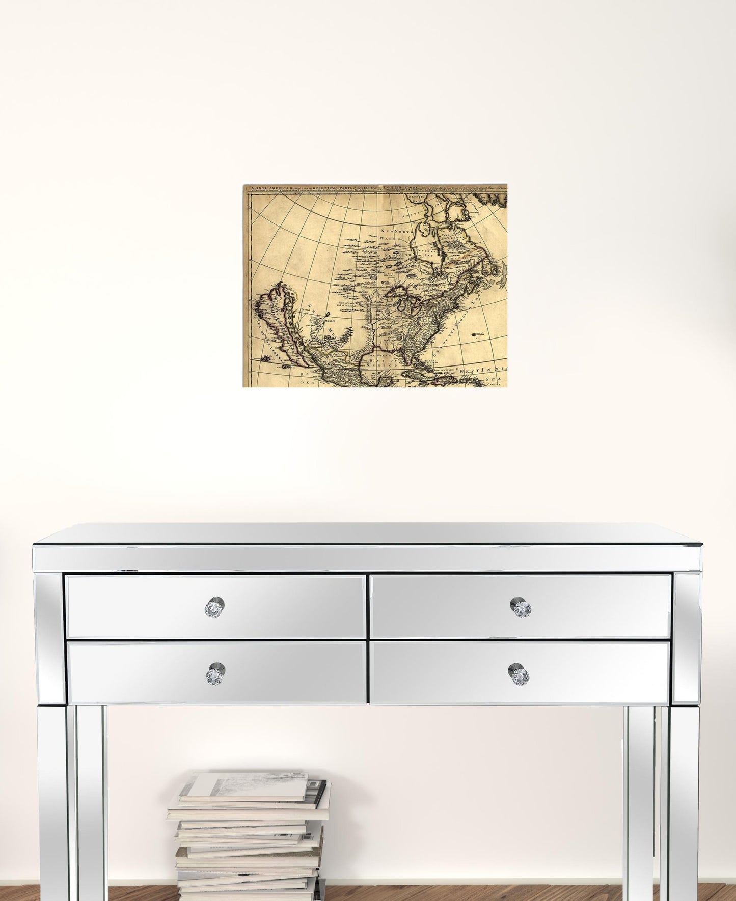 20" X 24" Map Of North America C1685 Vintage Poster Wall Art