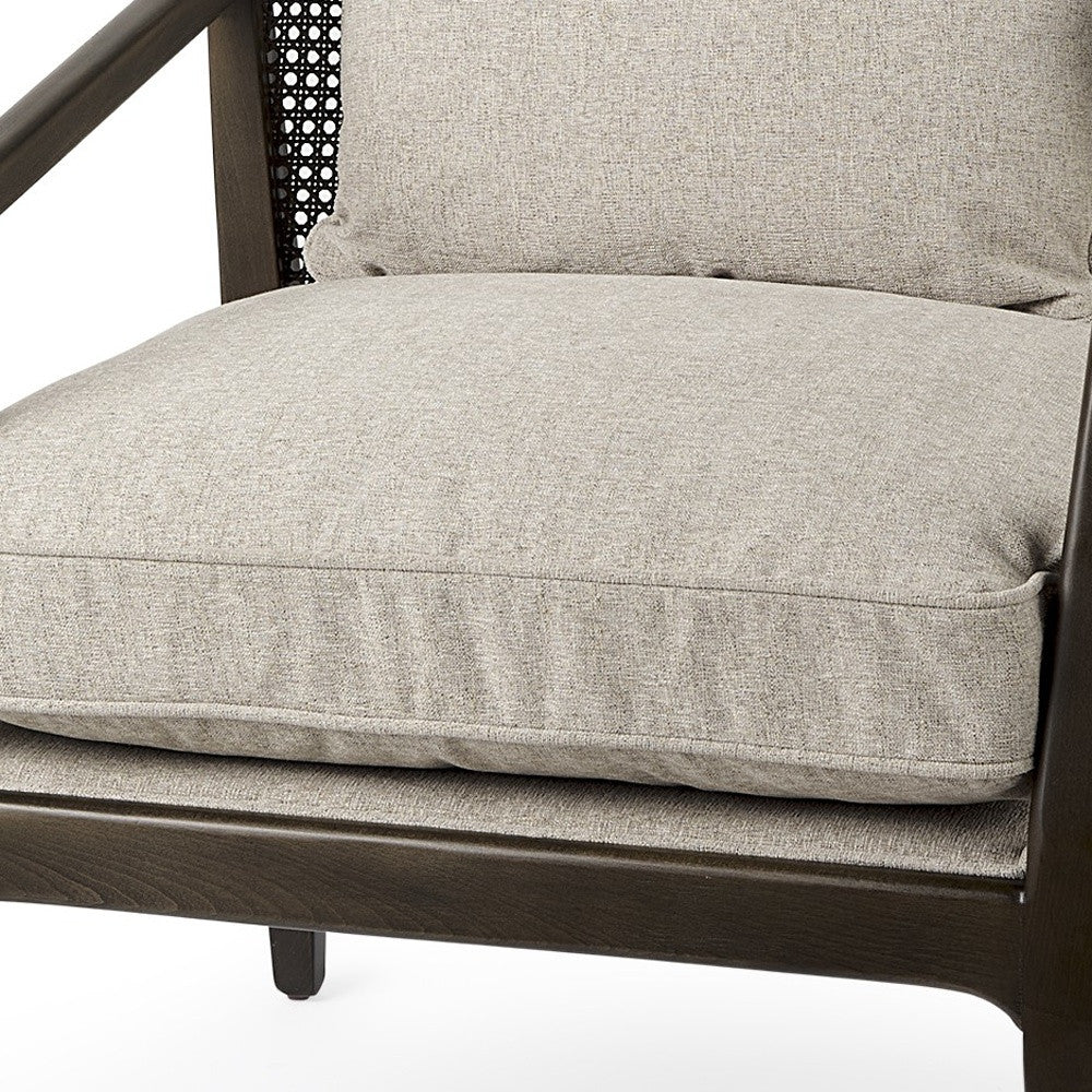 Fusion Dark Cane Back Arm Chair