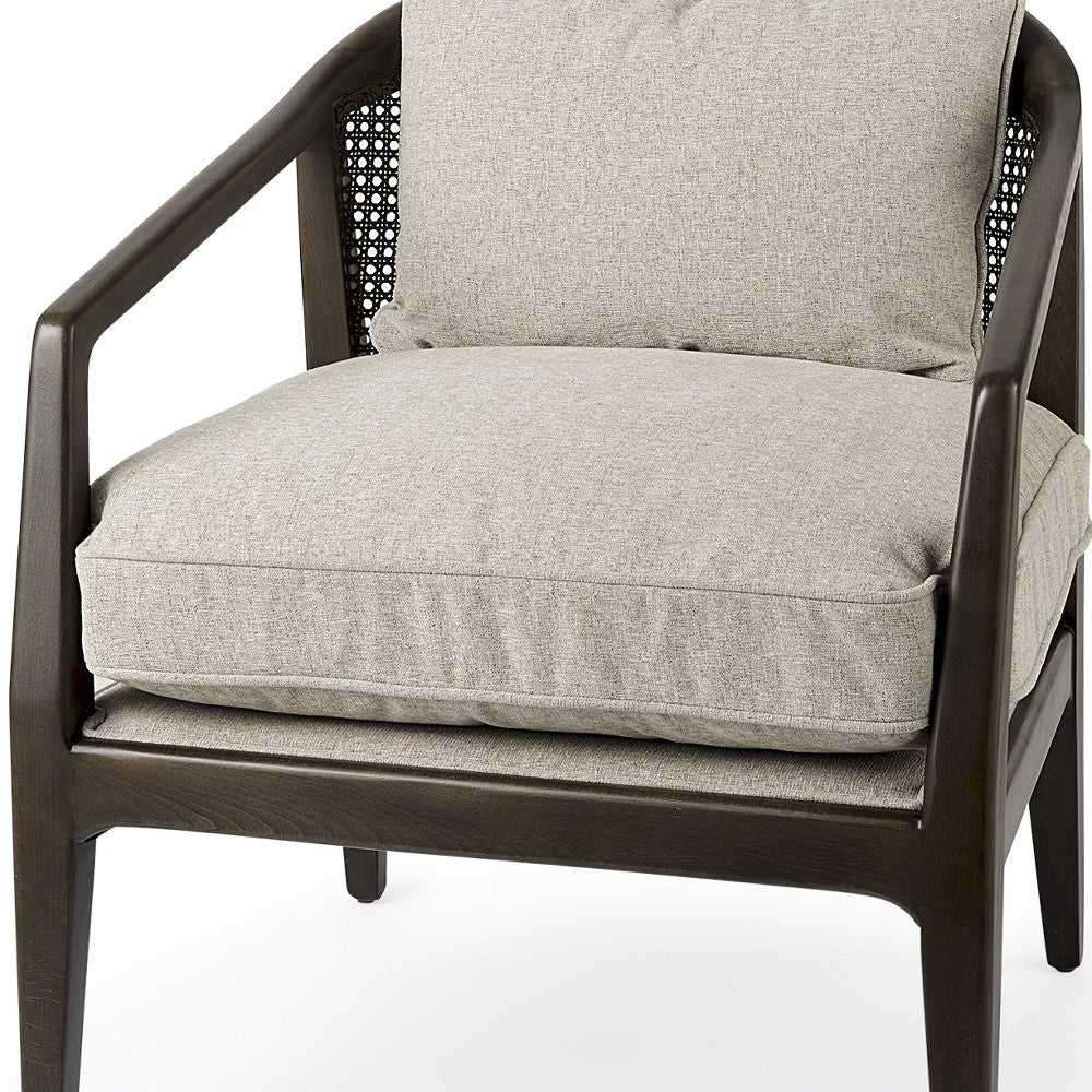Fusion Dark Cane Back Arm Chair