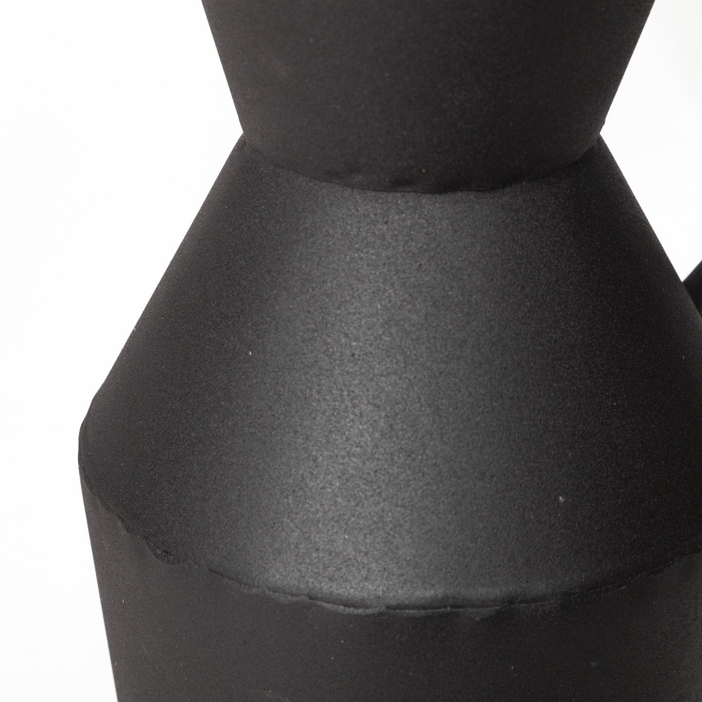 Rustic Narrow Black Metal Decorative Jug