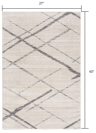 9’ x 13’ Gray Modern Abstract Pattern Area Rug