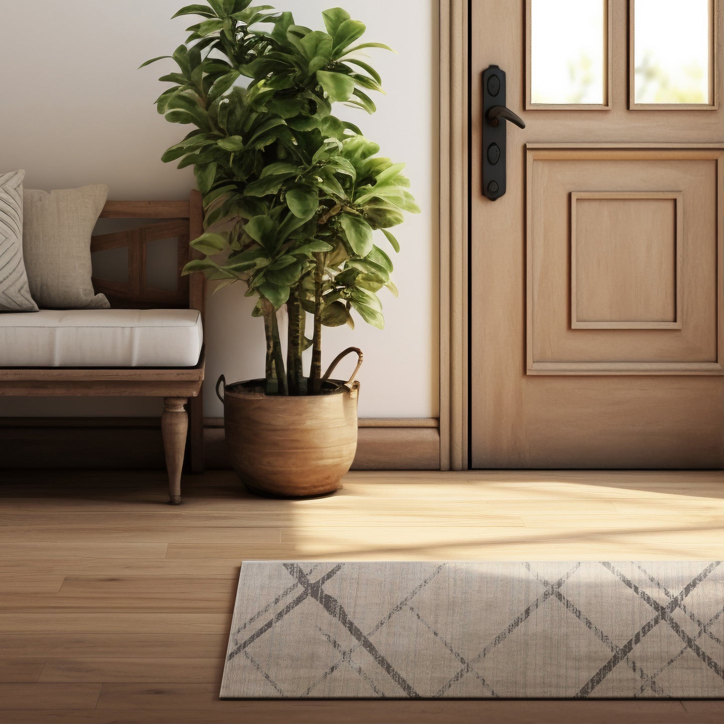 9’ x 13’ Gray Modern Abstract Pattern Area Rug