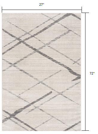 9’ x 13’ Gray Modern Abstract Pattern Area Rug