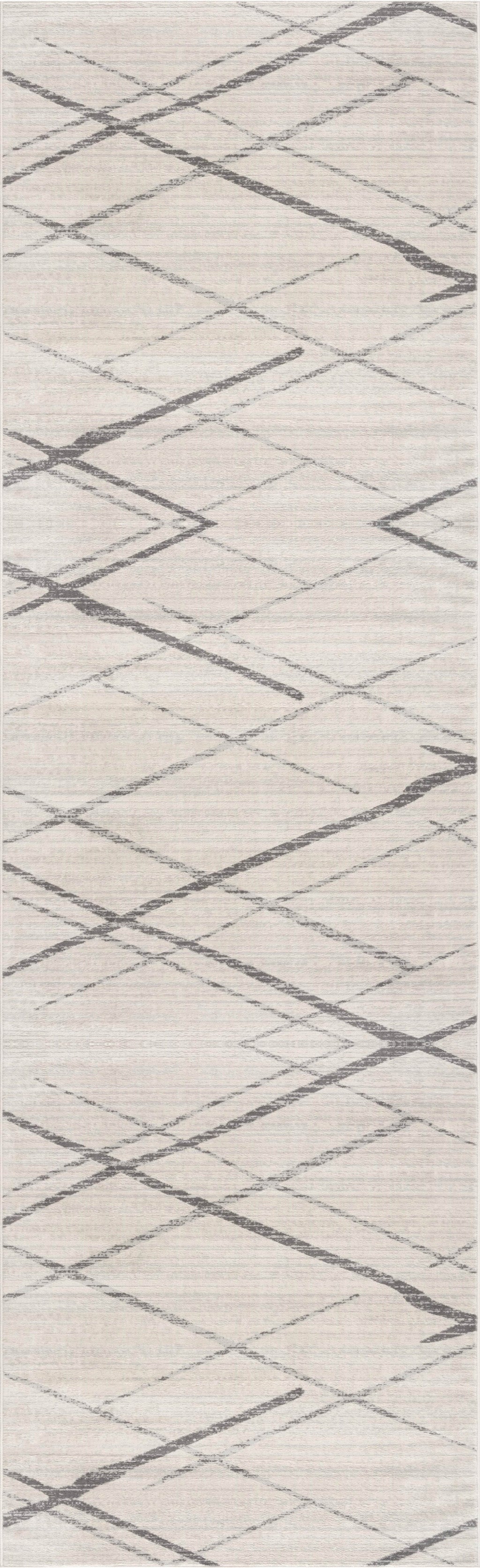 9’ x 13’ Gray Modern Abstract Pattern Area Rug