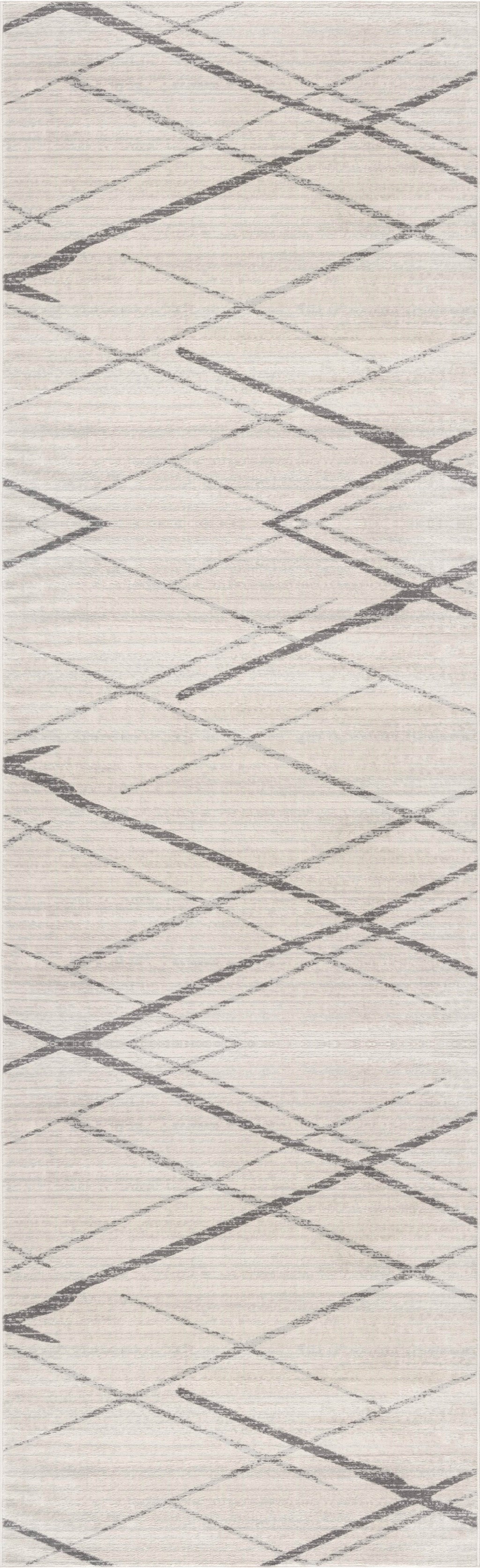 9’ x 13’ Gray Modern Abstract Pattern Area Rug