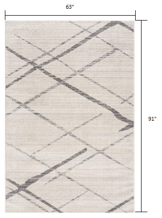 9’ x 13’ Gray Modern Abstract Pattern Area Rug