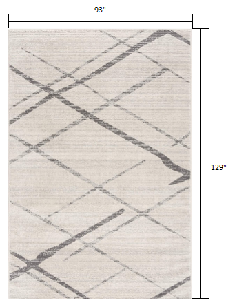 9’ x 13’ Gray Modern Abstract Pattern Area Rug