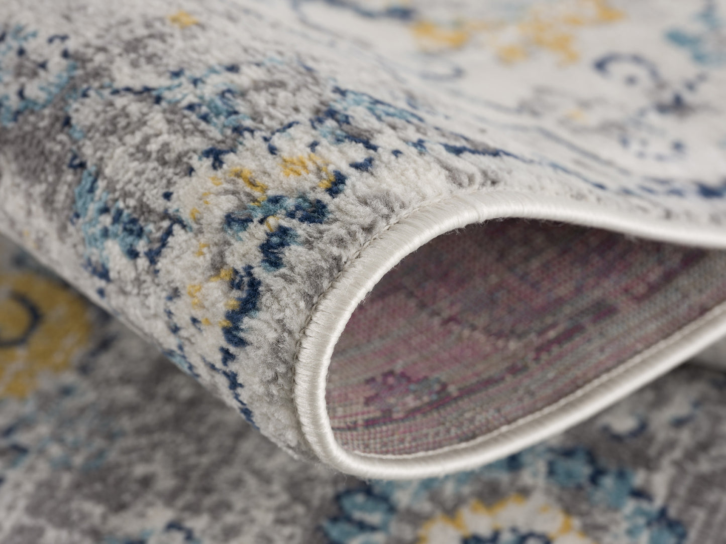 10' Blue Floral Dhurrie Runner Rug