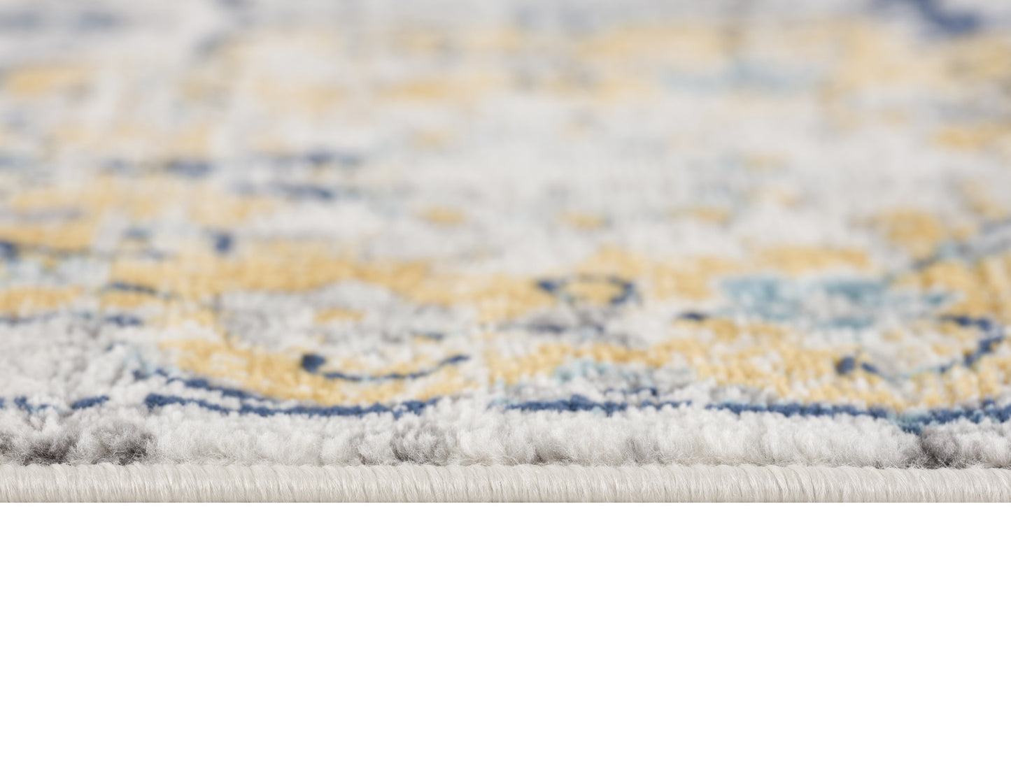 10' Blue Floral Dhurrie Runner Rug