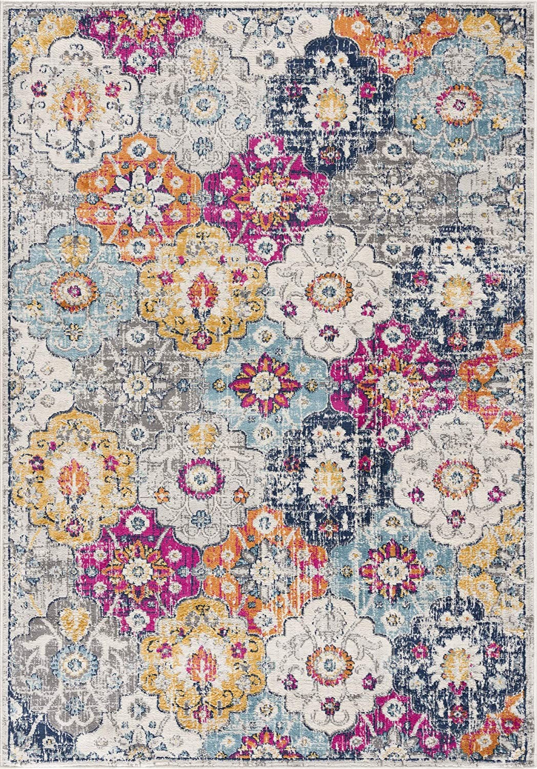2' X 6' Rust Floral Dhurrie Area Rug