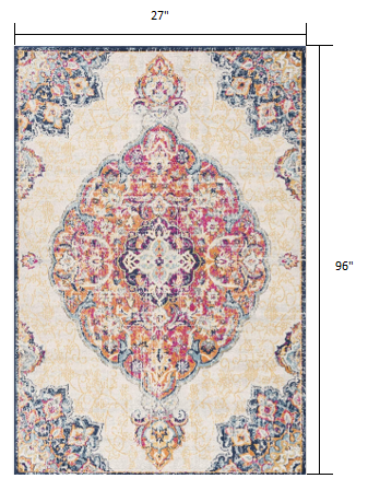 5' X 7' Cream Oriental Dhurrie Area Rug