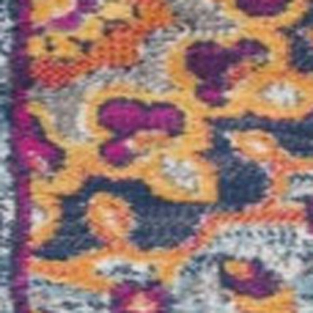4’ X 6’ Rustic Orange Medallion Area Rug