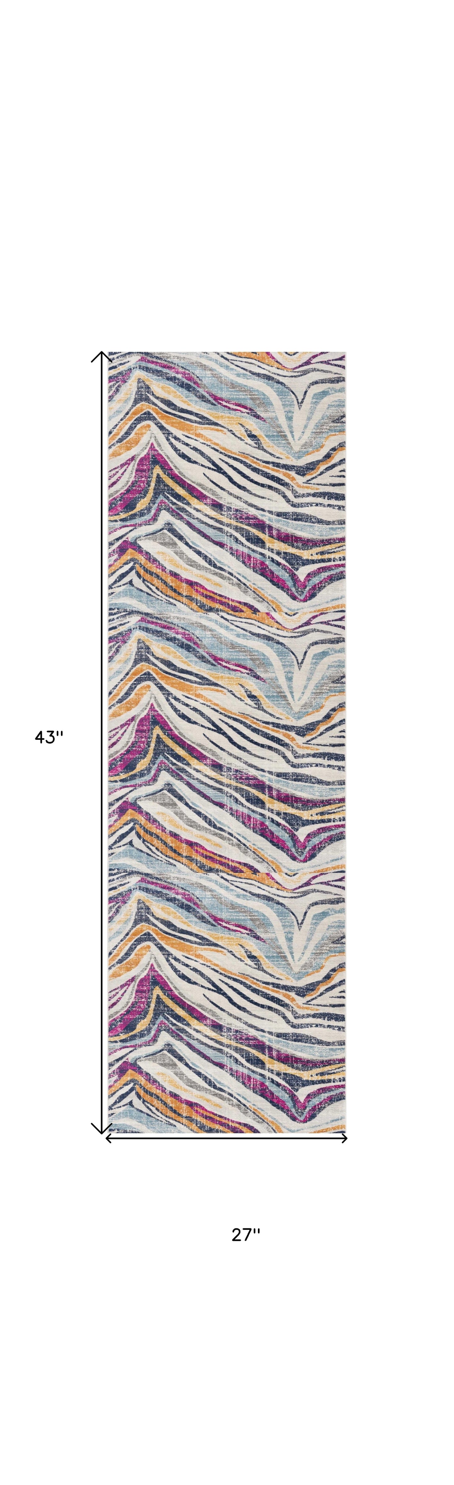 5' X 7' Teal Blue Camouflage Dhurrie Area Rug