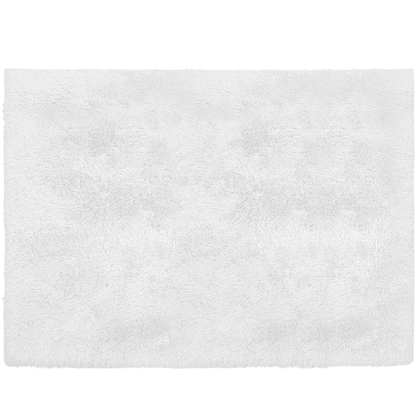 5' X 7' White Dhurrie Area Rug