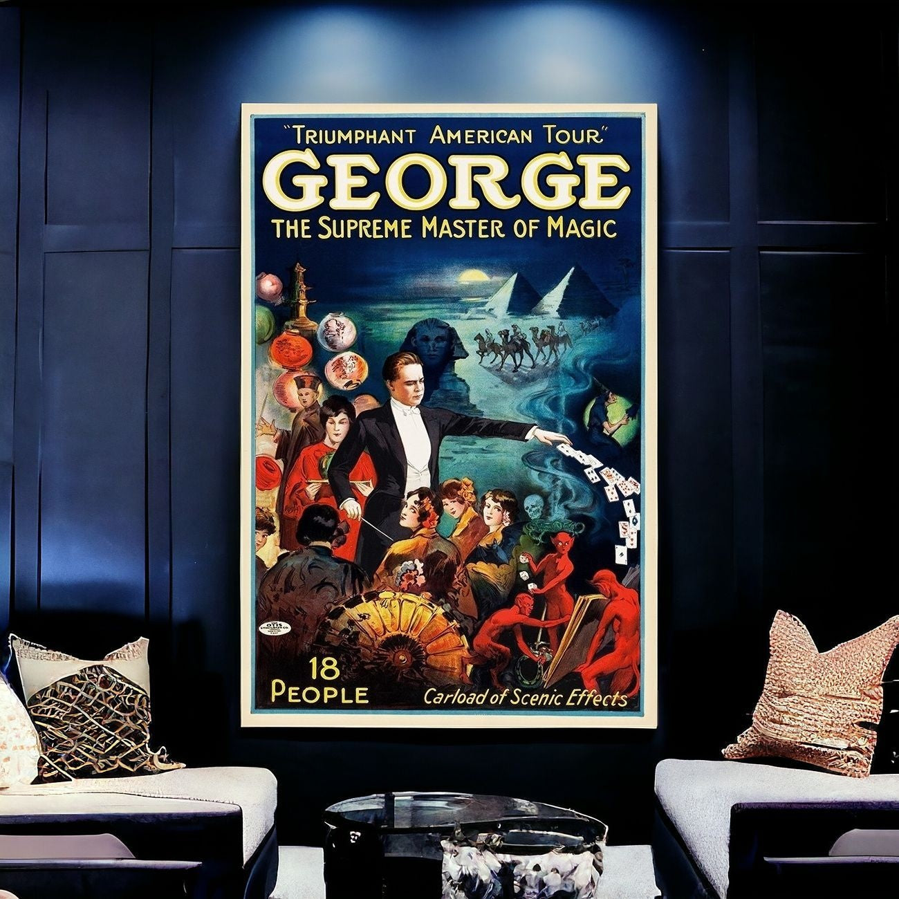 George The Supreme Master Vintage Magic Unframed Print Wall Art
