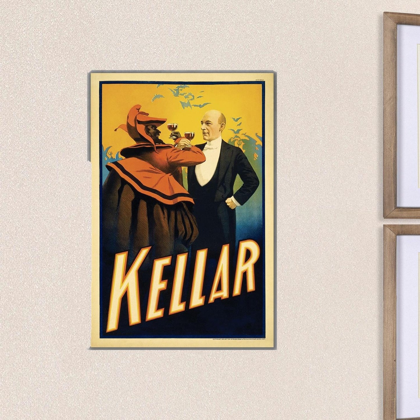 Kellar Drinks With The Devil Vintage Magic Unframed Print Wall Art