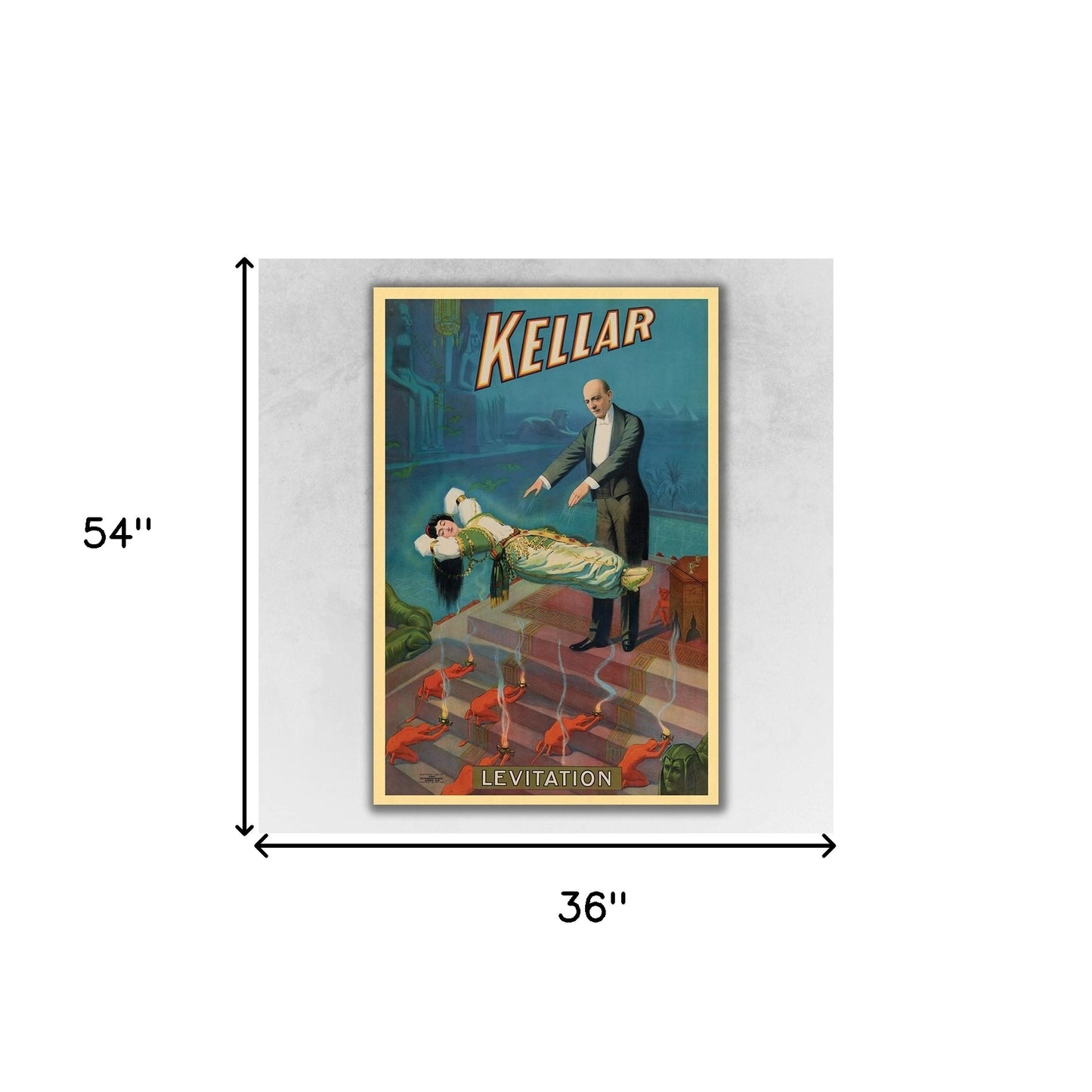 Thurston Out Of A Hat Vintage Magic Unframed Print Wall Art