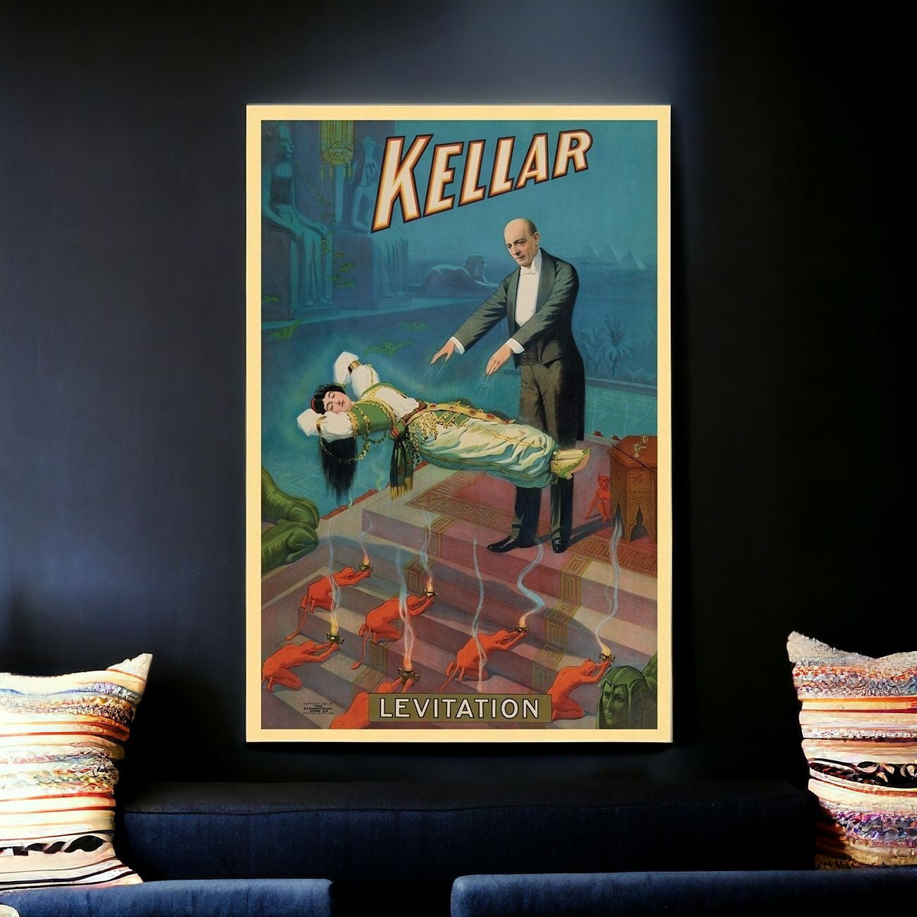 Thurston Out Of A Hat Vintage Magic Unframed Print Wall Art