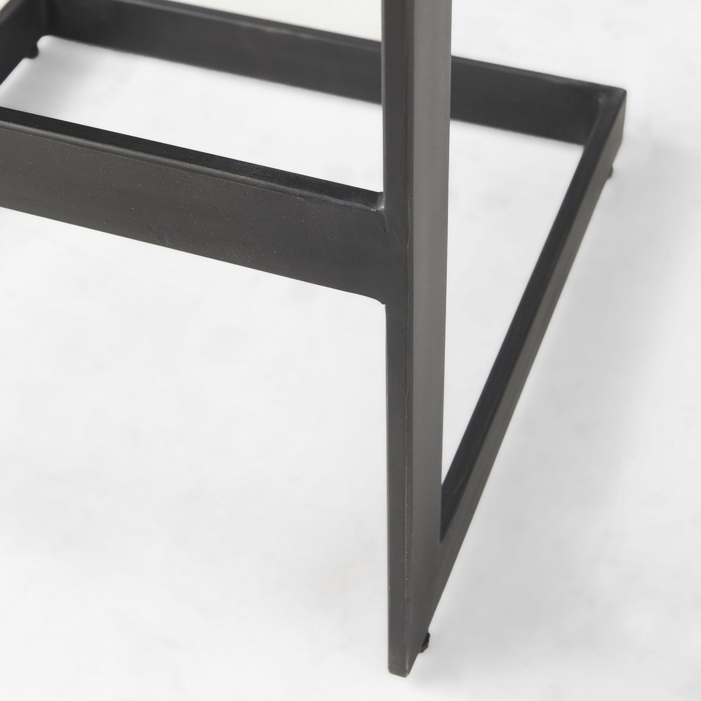 30" Warm Brown Cheeky Wood And Metal Bar Stool