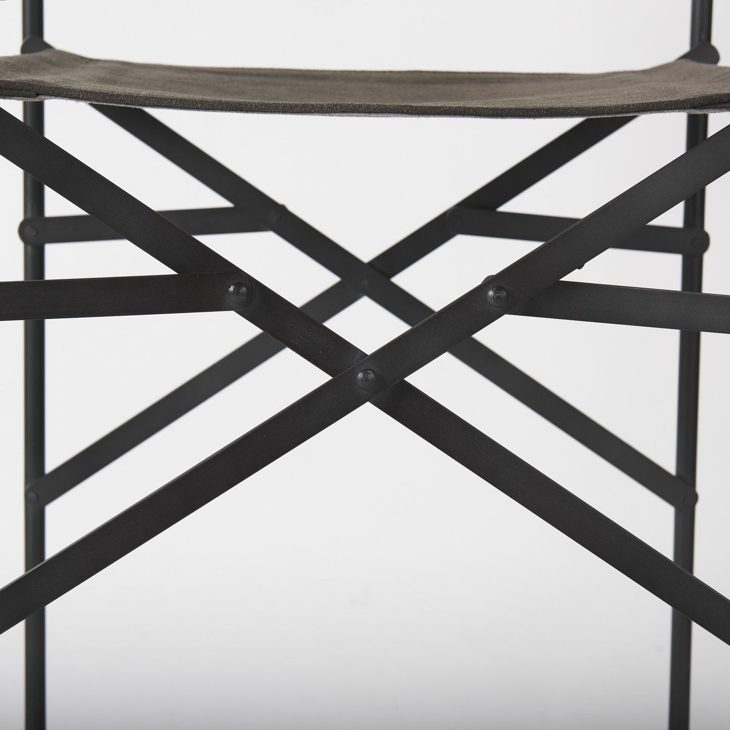 40" Brown And Black Bar Chair With Footrest