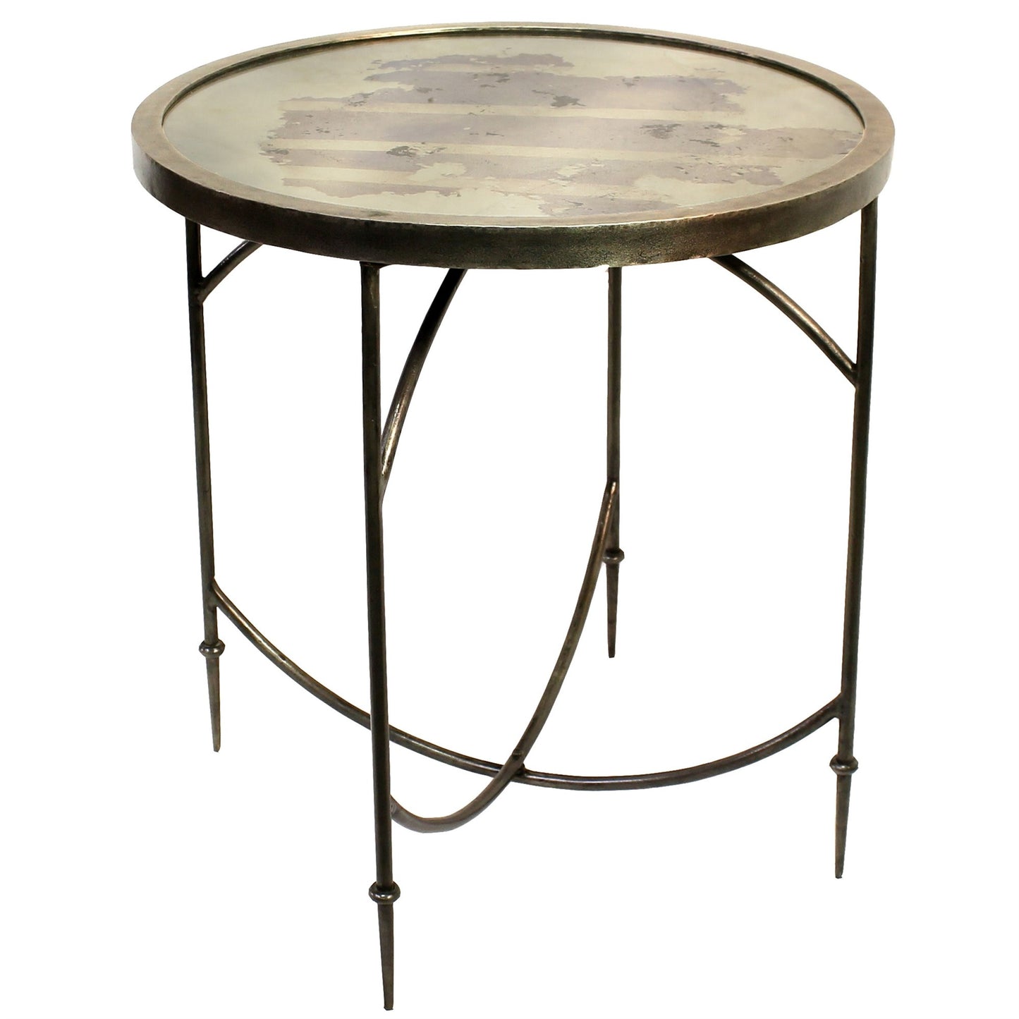 Gray Wooden Folding End Table