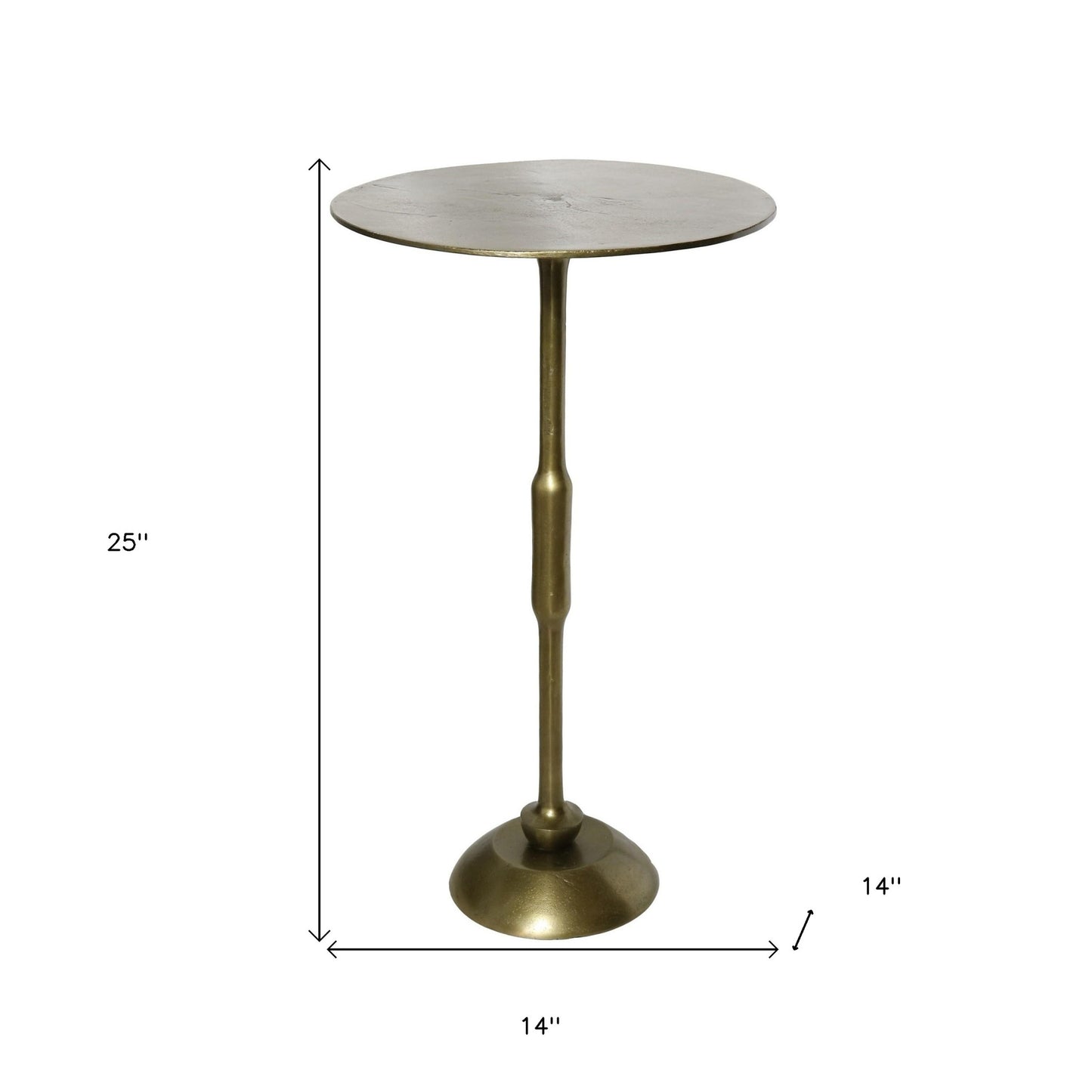 Gold Metal Side Table