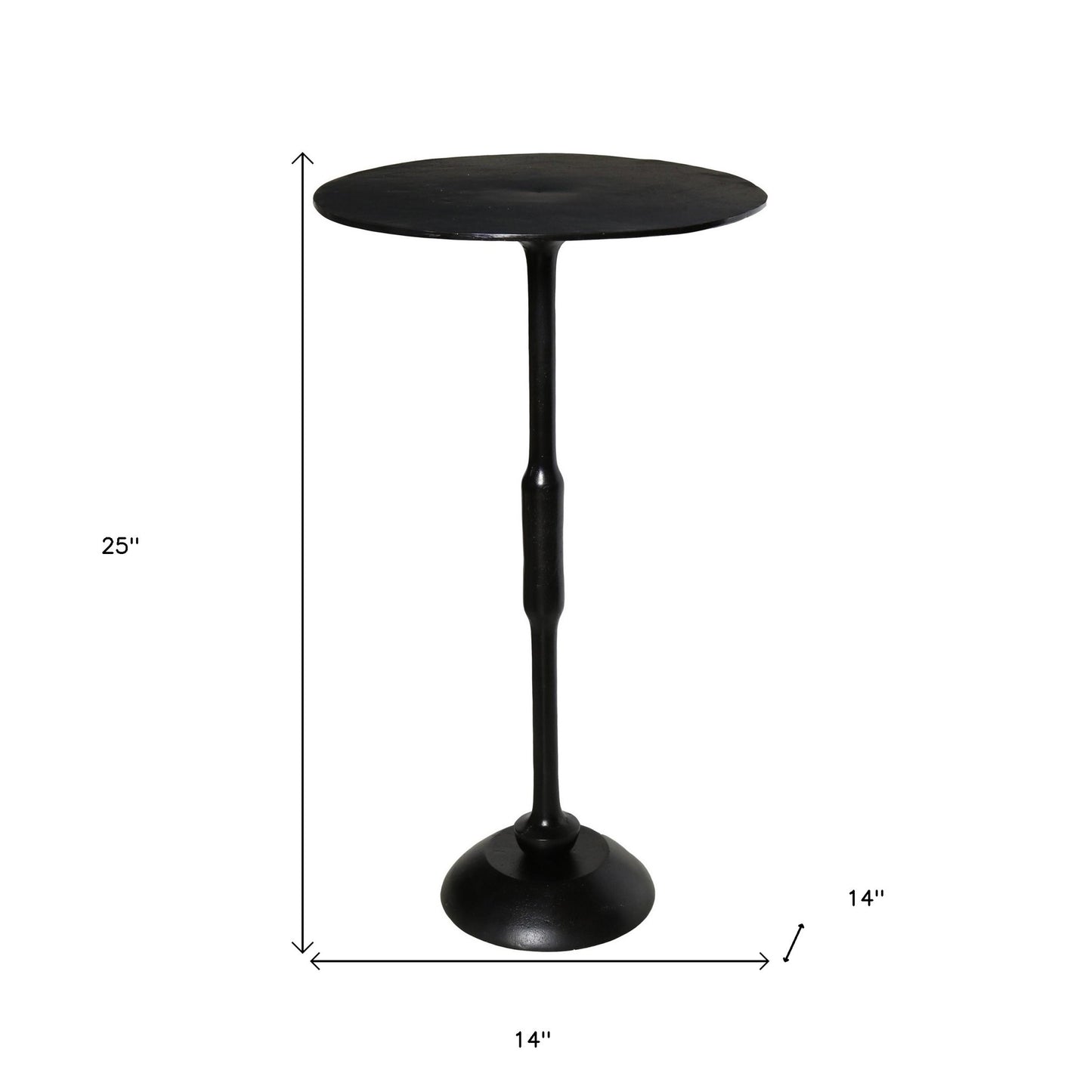 Black Metal Side Table