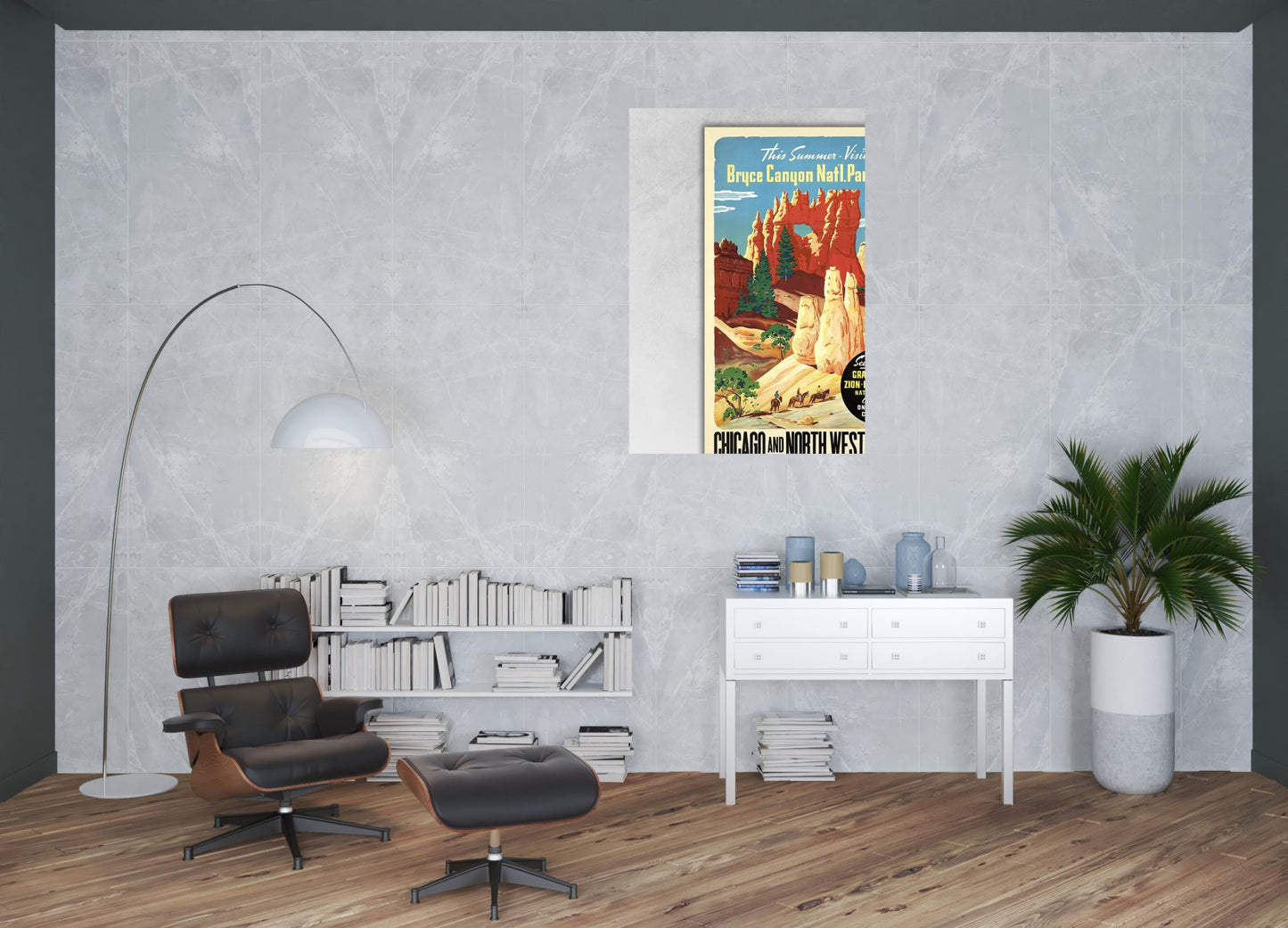 Vintage 1950S Bryce Canyon National Park Unframed Print Wall Art
