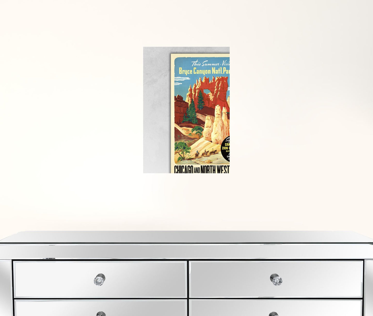 Vintage 1950S Bryce Canyon National Park Unframed Print Wall Art