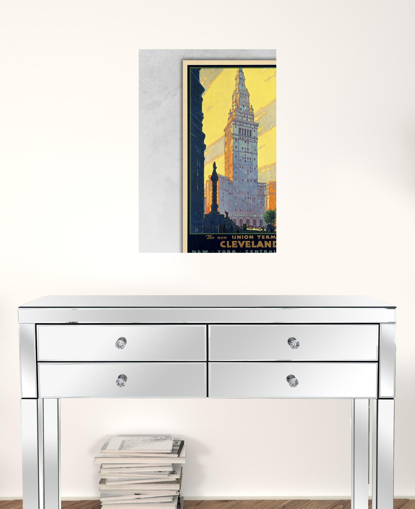 Cleveland Union Terminal Vintage Travel Unframed Print Wall Art