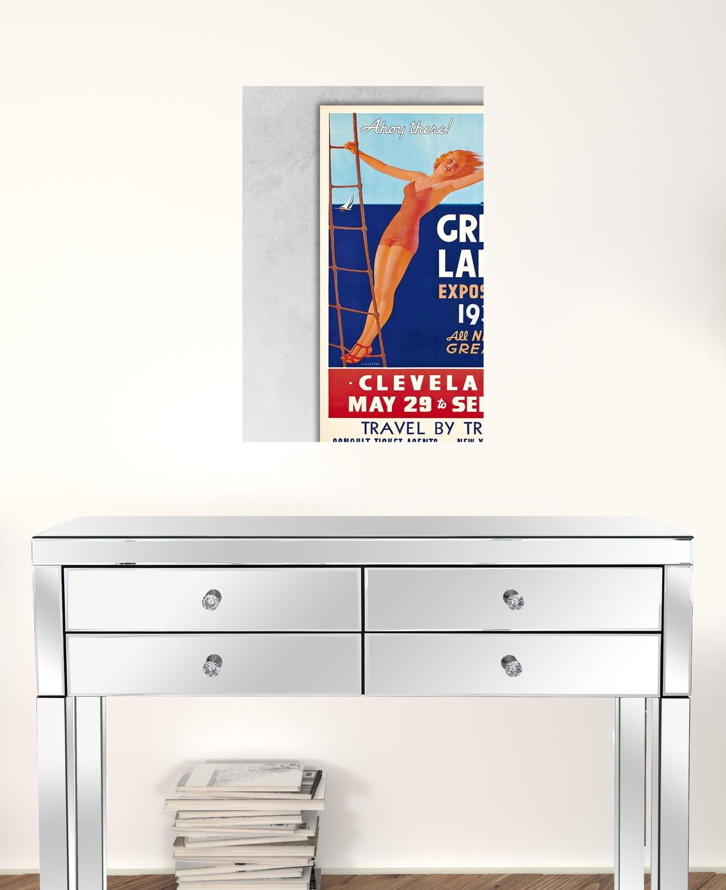 24" X 36" Great Lakes 1937 Vintage Travel Poster Wall Art