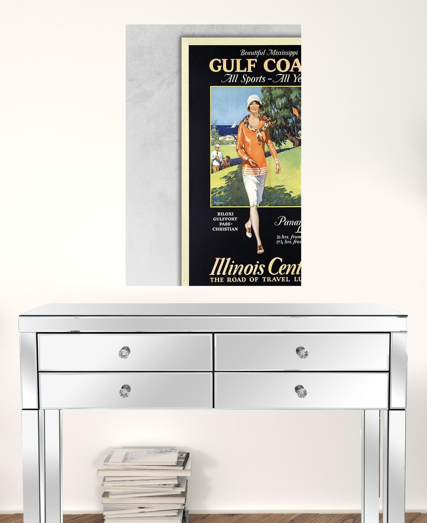 Gulf Coast Golf 1932 Vintage Travel Unframed Print Wall Art