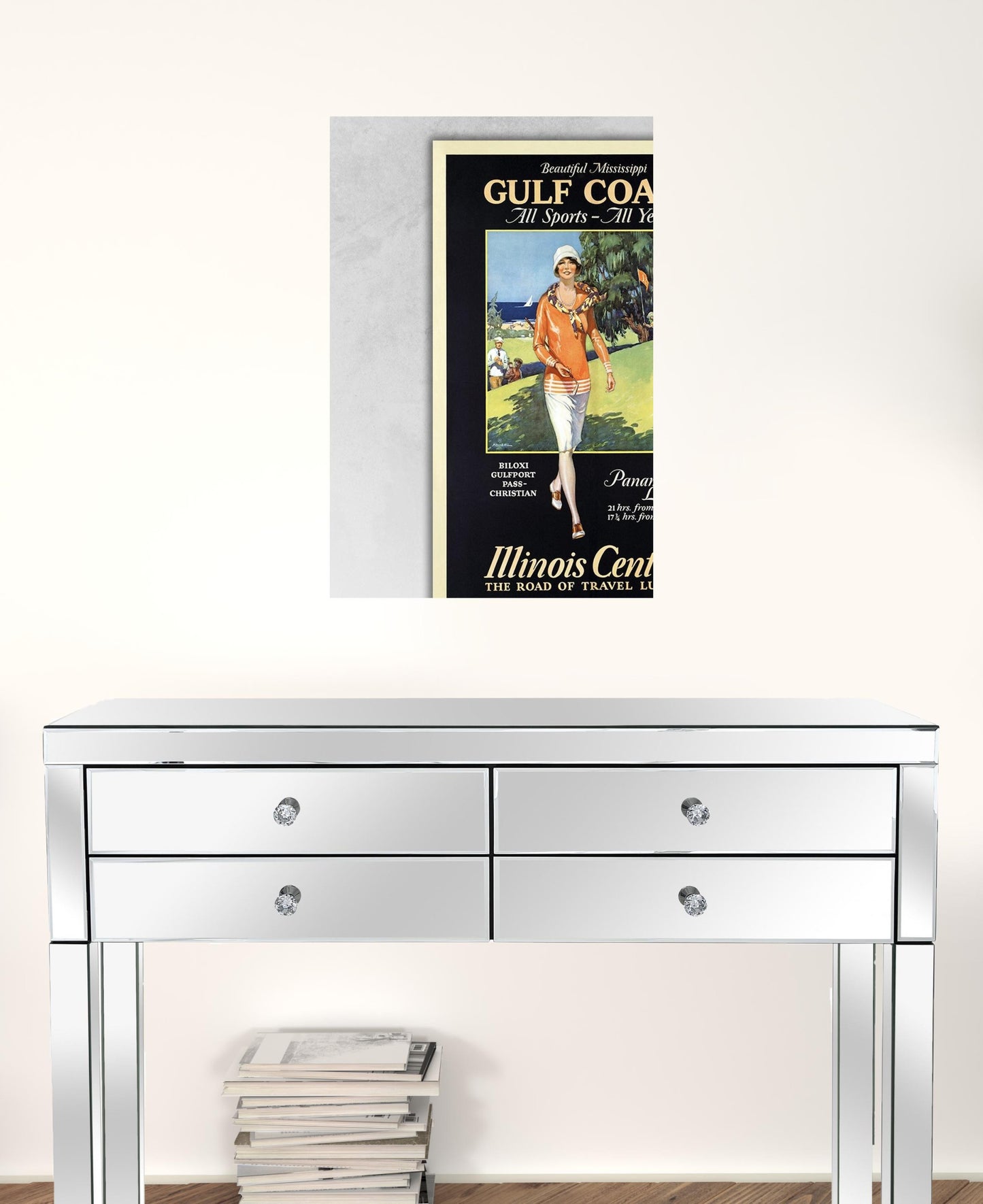 Gulf Coast Golf 1932 Vintage Travel Unframed Print Wall Art