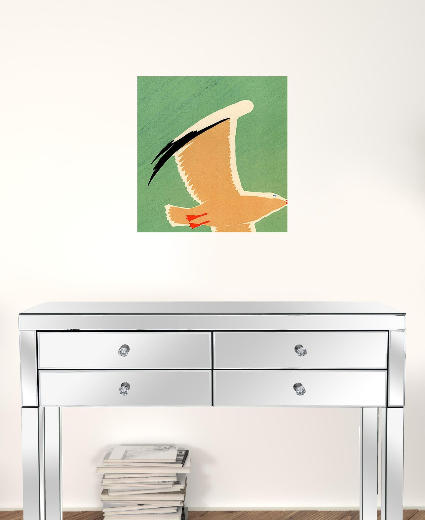 24" X 36" Birds Over Lake Michigan C1929 Vintage Travel Poster Wall Art